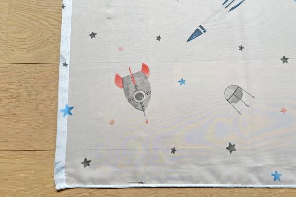 Kindervorhang ASTRO - Raketen, Ufo's und Sterne / Wunschvorhang nach Mass