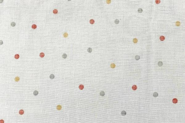 Kindervorhang KONFETTI - Farbe 330-rost/grau / Wunschvorhang nach Mass